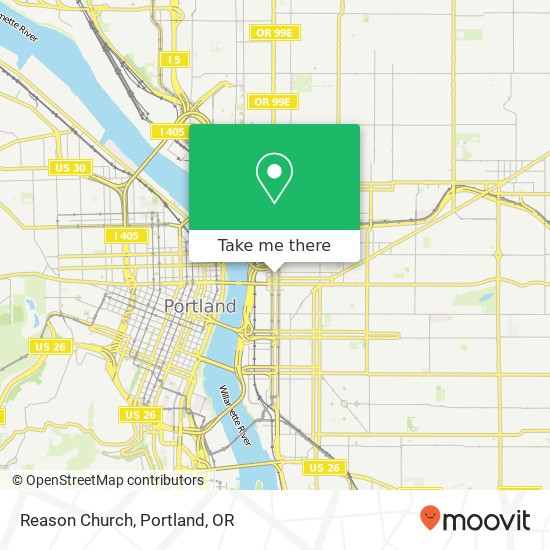 Reason Church map