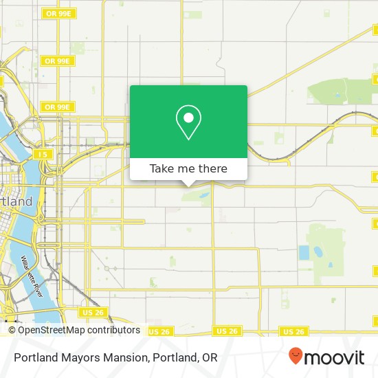 Portland Mayors Mansion map