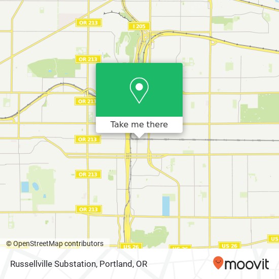 Mapa de Russellville Substation