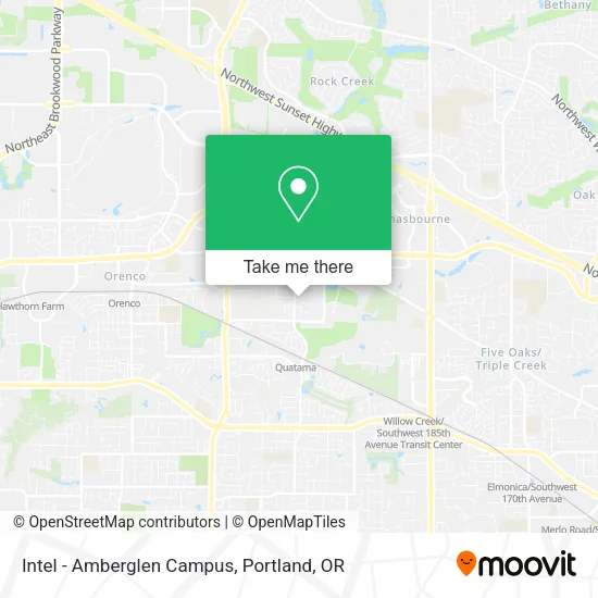 Mapa de Intel - Amberglen Campus