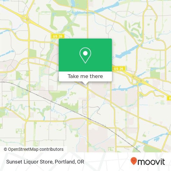 Mapa de Sunset Liquor Store