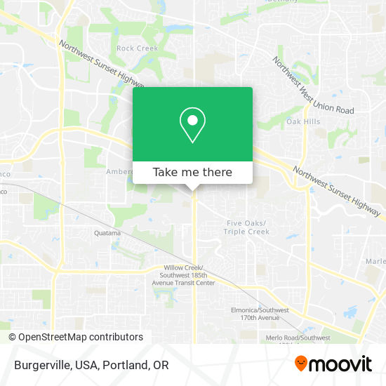 Burgerville, USA map