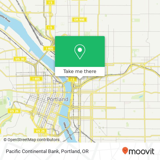 Pacific Continental Bank map