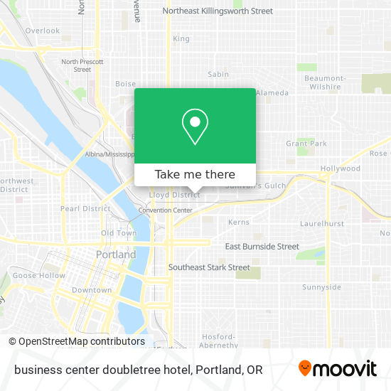 business center doubletree hotel map