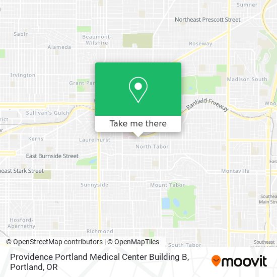 Providence Portland Medical Center Building B map