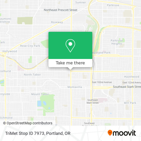 Mapa de TriMet Stop ID 7973
