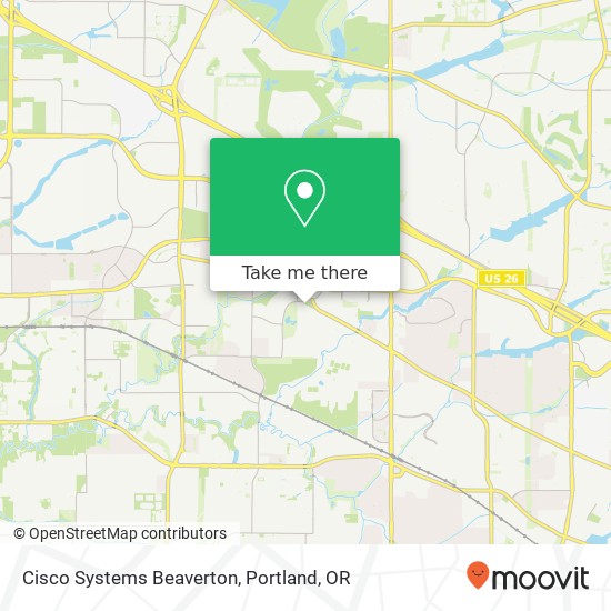 Cisco Systems Beaverton map