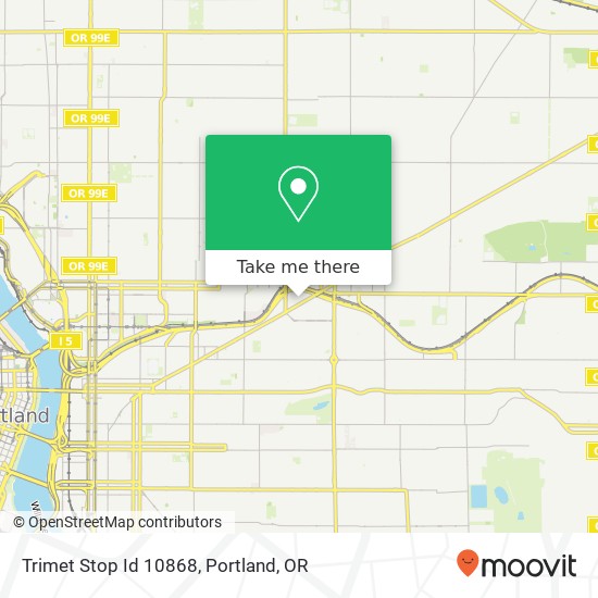 Mapa de Trimet Stop Id 10868