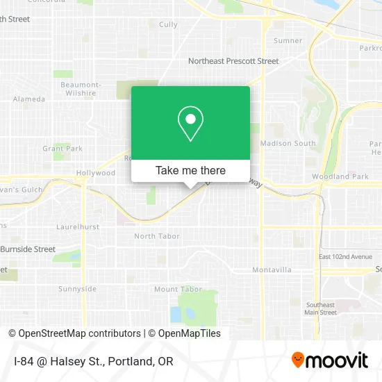 I-84 @ Halsey St. map