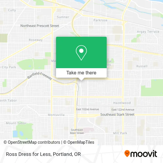 Mapa de Ross Dress for Less