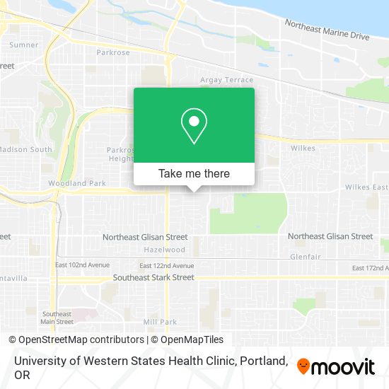 Mapa de University of Western States Health Clinic