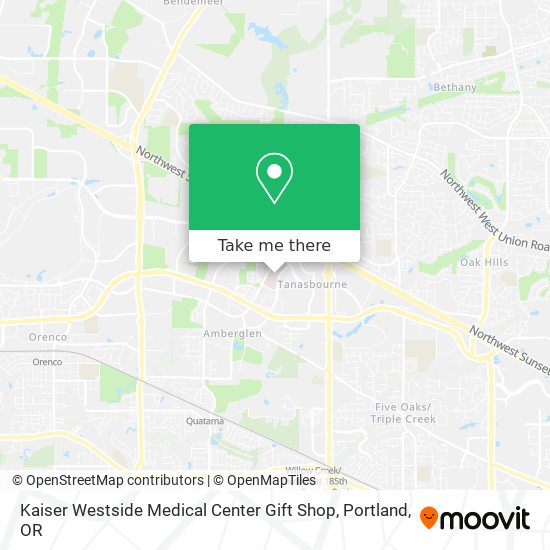 Kaiser Westside Medical Center Gift Shop map