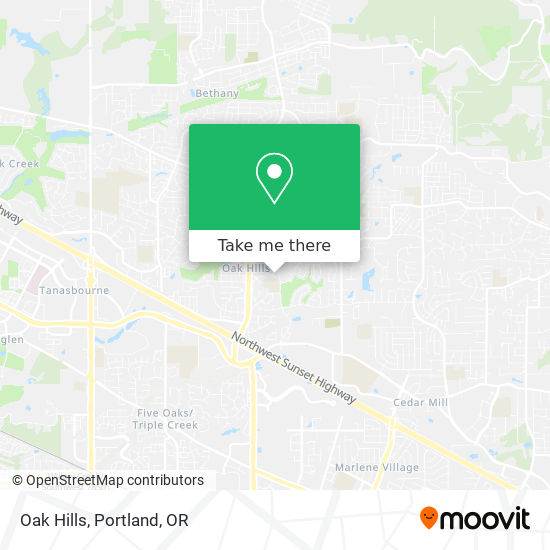 Mapa de Oak Hills