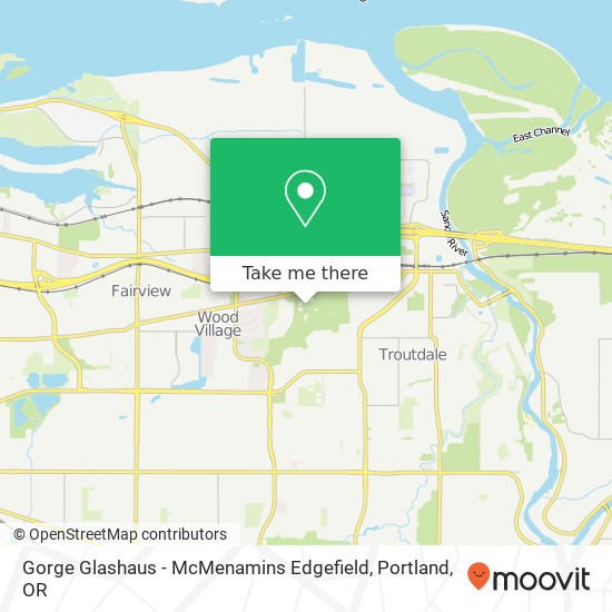 Gorge Glashaus - McMenamins Edgefield map