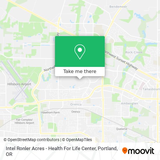 Intel Ronler Acres - Health For Life Center map