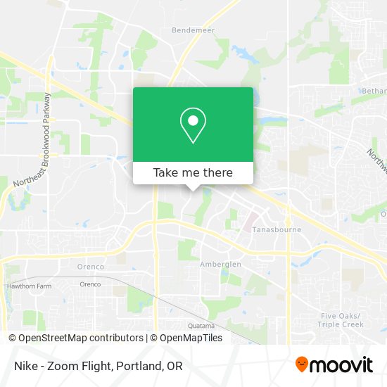 Mapa de Nike - Zoom Flight