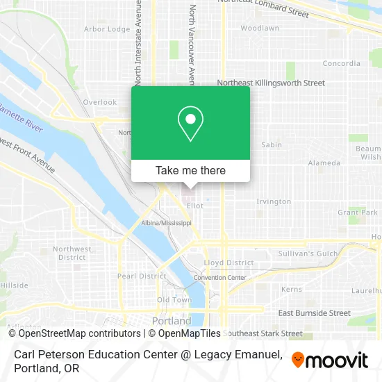 Carl Peterson Education Center @ Legacy Emanuel map