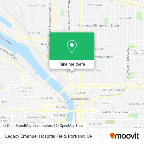 Legacy Emanuel Hospital Field map