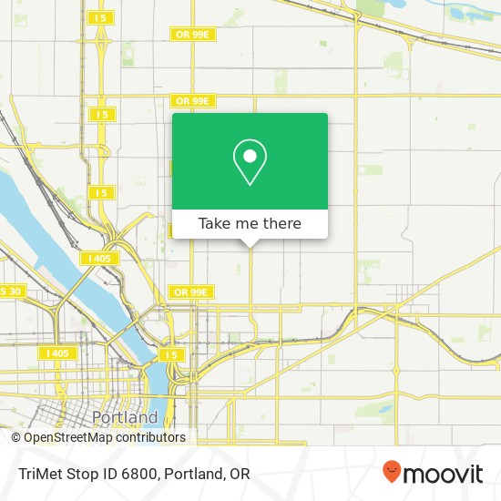 TriMet Stop ID 6800 map