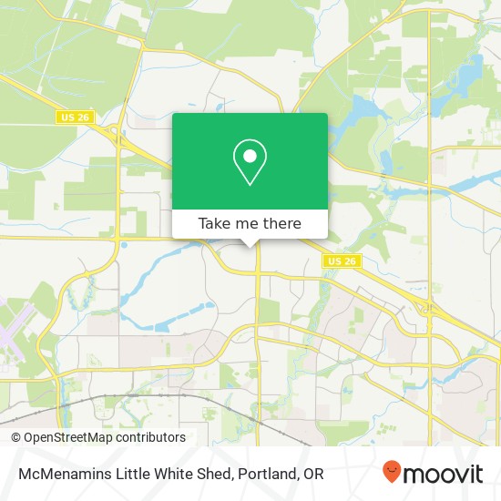 McMenamins Little White Shed map