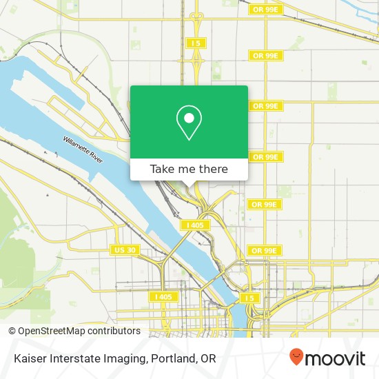 Mapa de Kaiser Interstate Imaging