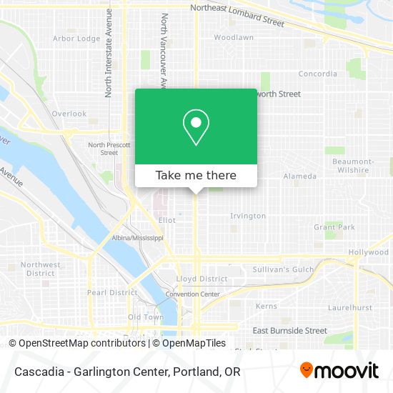 Cascadia - Garlington Center map