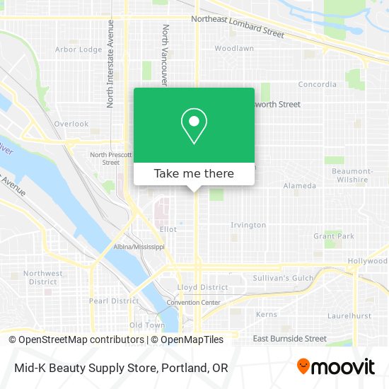 Mapa de Mid-K Beauty Supply Store