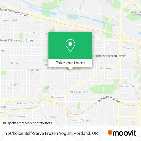 YoChoice Self-Serve Frozen Yogurt map