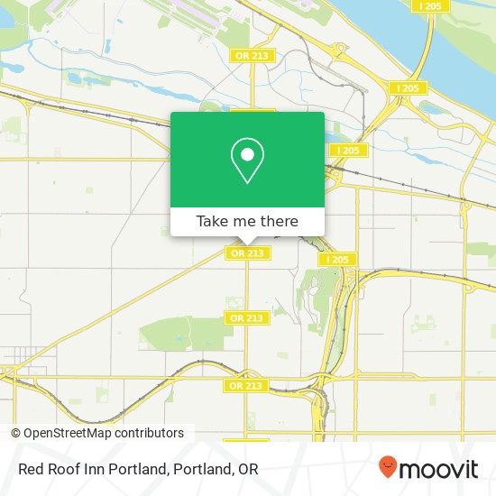 Mapa de Red Roof Inn Portland