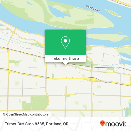 Mapa de Trimet Bus Stop 8585