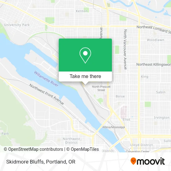 Mapa de Skidmore Bluffs
