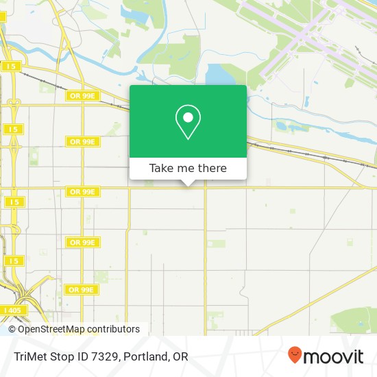 TriMet Stop ID 7329 map