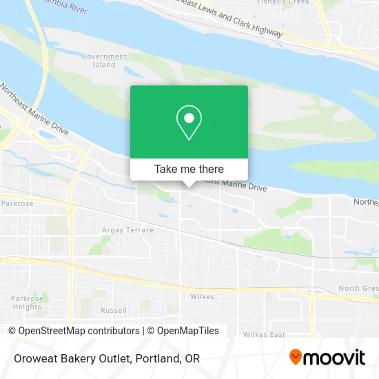 Oroweat Bakery Outlet map