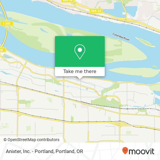 Anixter, Inc. - Portland map