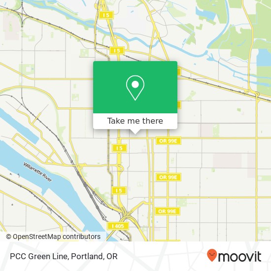 PCC Green Line map