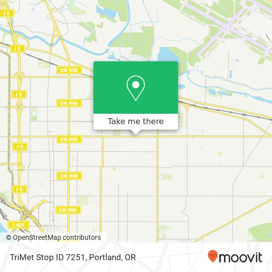 TriMet Stop ID 7251 map