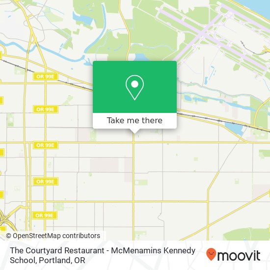 Mapa de The Courtyard Restaurant - McMenamins Kennedy School