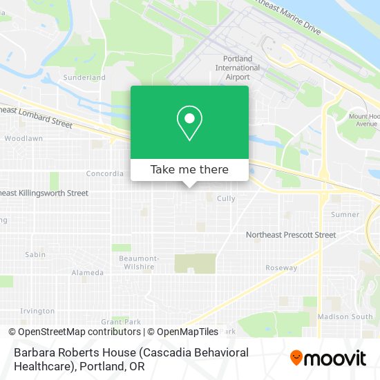 Mapa de Barbara Roberts House (Cascadia Behavioral Healthcare)