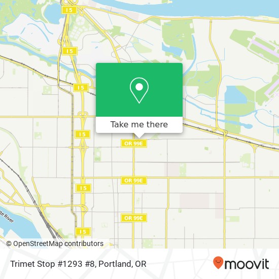 Trimet Stop #1293 #8 map