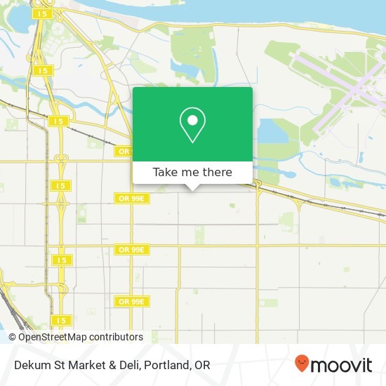 Dekum St Market & Deli map