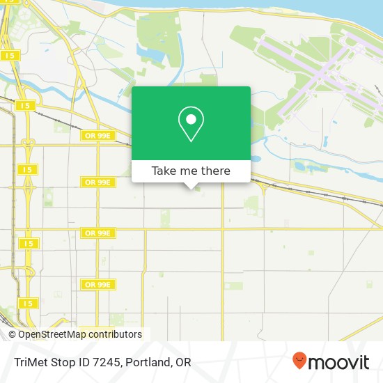 Mapa de TriMet Stop ID 7245