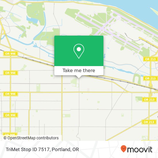 Mapa de TriMet Stop ID 7517