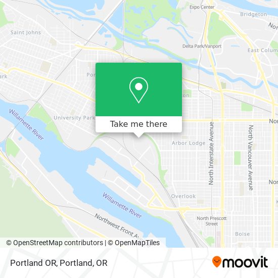 Mapa de Portland OR