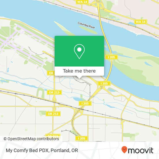 My Comfy Bed PDX map