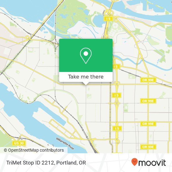 TriMet Stop ID 2212 map