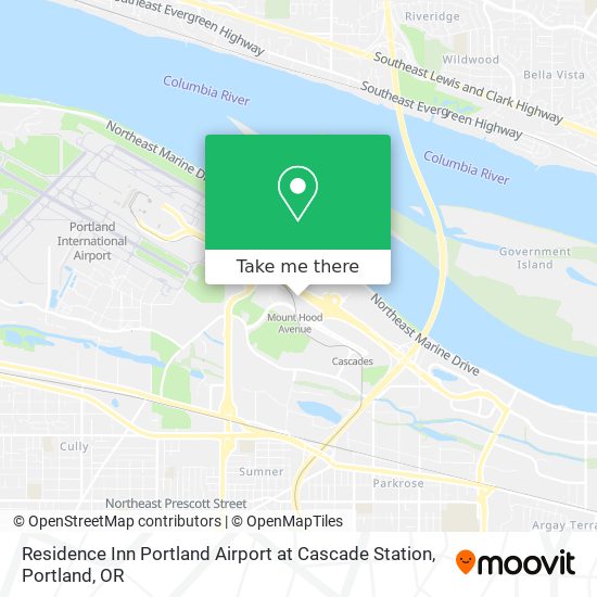 Residence Inn Portland Airport at Cascade Station map