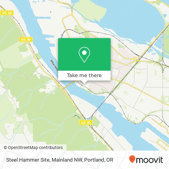 Mapa de Steel Hammer Site, Mainland NW