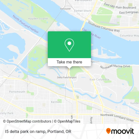 Mapa de I5 delta park on ramp