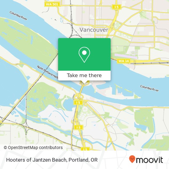 Mapa de Hooters of Jantzen Beach