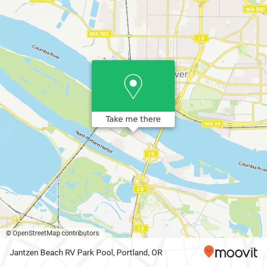 Mapa de Jantzen Beach RV Park Pool